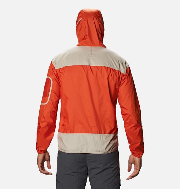 Columbia Challenger Windbreaker Red Khaki For Men's NZ82574 New Zealand